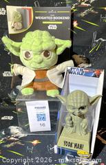 MaxSold Auction: Star Wars - 2 pieces Yoda - Lakeland (Florida, USA) SELLER MANAGED Downsizing Online Auction - West Socrum Loop Road
