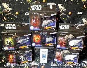 MaxSold Auction: Star Wars - Hot Wheels Starships - 6 pieces  - Lakeland (Florida, USA) SELLER MANAGED Downsizing Online Auction - West Socrum Loop Road