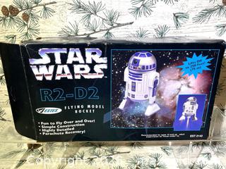 MaxSold Auction: Star Wars R2-D2 Flying Model Rocket - Lakeland (Florida, USA) SELLER MANAGED Downsizing Online Auction - West Socrum Loop Road