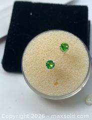 MaxSold Auction: Authentic green Tsavorite garnet, round cut .925 sterling silver studs - Toronto (Ontario, Canada) PARTNER MANAGED Downsizing Online Auction - Queen Street East