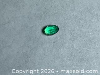 MaxSold Auction: BEAUTIFUL!! (0.51ct)  Light green Colombian oval natural emerald Gemstone - Toronto (Ontario, Canada) SELLER MANAGED Downsizing Online Auction - Queen Street East