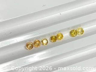 MaxSold Auction: BEAUTIFUL! (1.69ctw)  NATURAL YELLOW ROUND SAPPHIRE GEMSTONES! - Toronto (Ontario, Canada) PARTNER MANAGED Downsizing Online Auction - Queen Street East