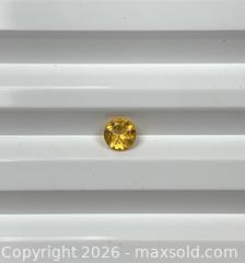 MaxSold Auction: GENUINE! (0.45ct)  ROUND YELLOWISH SAPPHIRE!! - Toronto (Ontario, Canada) PARTNER MANAGED Downsizing Online Auction - Queen Street East