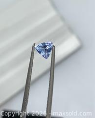 MaxSold Auction: RARE!! (0.41ct) AAA FLAWLESS Tanzanite Trillion Gemstone – Premium Quality - Toronto (Ontario, Canada) PARTNER MANAGED Downsizing Online Auction - Queen Street East