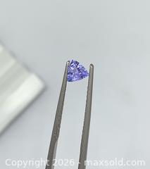MaxSold Auction: RARE!! (0.41ct)   Tanzanite Trillion Gemstone – Premium Quality  - Toronto (Ontario, Canada) PARTNER MANAGED Downsizing Online Auction - Queen Street East