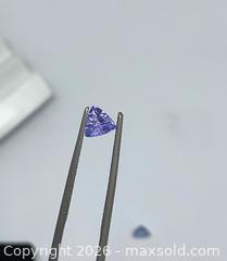 MaxSold Auction: RARE!! (0.41ct)   Tanzanite Trillion Gemstone – Premium Quality  - Toronto (Ontario, Canada) PARTNER MANAGED Downsizing Online Auction - Queen Street East
