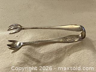 MaxSold Auction: Antique Birks Sterling Silver Sugar Tongs, About 4 in - Toronto (Ontario, Canada) SELLER MANAGED Downsizing Online Auction - O'connor Drive (CONDO)
