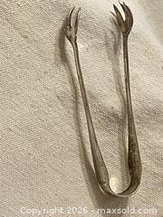 MaxSold Auction: Antique Birks Sterling Silver Sugar Tongs, About 4 in - Toronto (Ontario, Canada) SELLER MANAGED Downsizing Online Auction - O'connor Drive (CONDO)
