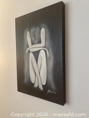 MaxSold Auction: MCM Original Acrylic Minimalist Portrait on Stretched Canvas (Gallery Wrap) - 16x24 - Toronto (Ontario, Canada) SELLER MANAGED Downsizing Online Auction - O'connor Drive (CONDO)