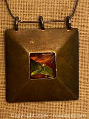 MaxSold Auction: Mid-Century Modern 925 Pendant Necklace with Silver Snake Chain made in Italy - Toronto (Ontario, Canada) SELLER MANAGED Downsizing Online Auction - O'connor Drive (CONDO)