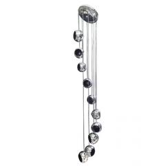 MaxSold Auction: RARE Mid Century Modern Italy 1970s Meblo Guzzini / Chrome Ten Ball Spiral Cascade Swag Chandelier / Space Age Design / Atomic Style - Toronto (Ontario, Canada) SELLER MANAGED Downsizing Online Auction - O'connor Drive (CONDO)