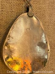 MaxSold Auction: Sterling Silver 925 Coral & Turquoise Ethnic Pendant Necklace Italy - Toronto (Ontario, Canada) SELLER MANAGED Downsizing Online Auction - O'connor Drive (CONDO)