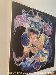 MaxSold Auction: Surreal Abstract-Figurative Modern Original Painting on Stretched Canvas - 40"x36" - Toronto (Ontario, Canada) SELLER MANAGED Downsizing Online Auction - O'connor Drive (CONDO)