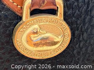 MaxSold Auction: Vintage Dooney & Bourke Black Pebbled Leather Satchel/Shoulder Tote - Toronto (Ontario, Canada) SELLER MANAGED Downsizing Online Auction - O'connor Drive (CONDO)