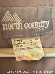 MaxSold Auction: Vintage North Country Eaton Tan Puffer Vest with Hood, Size L - Toronto (Ontario, Canada) SELLER MANAGED Downsizing Online Auction - O'connor Drive (CONDO)