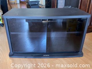MaxSold Auction: Hitachi Black TV Stand / Media Cabinet, Medium (fits 32–42" TV) - Toronto (Ontario, Canada) SELLER MANAGED Estate Sale Online Auction - Lake Shore Boulevard West (CONDO)