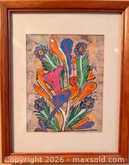 MaxSold Auction: Set of 3 Framed Gouache Bird, Floral & Abstract Artwork - Toronto (Ontario, Canada) SELLER MANAGED Estate Sale Online Auction - Lake Shore Boulevard West (CONDO)