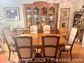 MaxSold Auction: Traditional Solid Wood Dining Set with Sideboard, 6-Seat - Toronto (Ontario, Canada) SELLER MANAGED Estate Sale Online Auction - Lake Shore Boulevard West (CONDO)