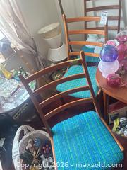 MaxSold Auction: Set of 4 Teak Mid-Century Modern Dining Chairs D - Toronto (Ontario, Canada) Downsizing Online Auction - Century Drive