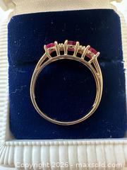 MaxSold Auction: 10kt gold ruby and diamond ring  - Oshawa (Ontario, Canada) SELLER MANAGED Estate Sale Online Auction -  Maddock Drive