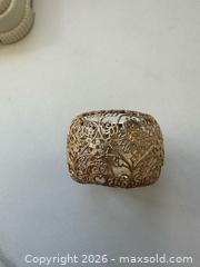 MaxSold Auction: 14kt yellow gold marked Italy wide filigree ring  - Oshawa (Ontario, Canada) SELLER MANAGED Estate Sale Online Auction -  Maddock Drive