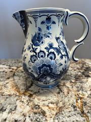 MaxSold Auction: Delft blue handmade milk jug? 8-8.5” tall signed  - Oshawa (Ontario, Canada) SELLER MANAGED Estate Sale Online Auction -  Maddock Drive
