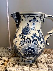 MaxSold Auction: Delft blue handmade milk jug? 8-8.5” tall signed  - Oshawa (Ontario, Canada) SELLER MANAGED Estate Sale Online Auction -  Maddock Drive