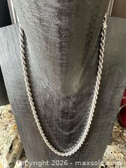 MaxSold Auction: Extra long and heavy Italian Silver 925 rope chain  - Oshawa (Ontario, Canada) SELLER MANAGED Estate Sale Online Auction -  Maddock Drive