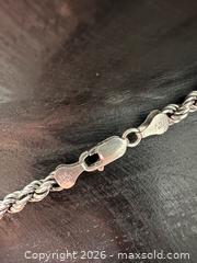 MaxSold Auction: Extra long and heavy Italian Silver 925 rope chain  - Oshawa (Ontario, Canada) SELLER MANAGED Estate Sale Online Auction -  Maddock Drive