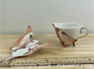 MaxSold Auction: Franz Porcelain Papillon Butterfly cup and saucer set.  - Oshawa (Ontario, Canada) SELLER MANAGED Estate Sale Online Auction -  Maddock Drive