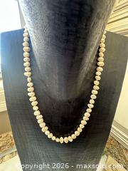 MaxSold Auction: Freshwater pearl necklace with 14kt gold clasp  - Oshawa (Ontario, Canada) SELLER MANAGED Estate Sale Online Auction -  Maddock Drive