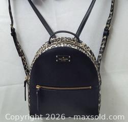MaxSold Auction: Kate Spade New York Black Leopard Sammy Grove Street Leather Backpack  - Oshawa (Ontario, Canada) SELLER MANAGED Estate Sale Online Auction -  Maddock Drive