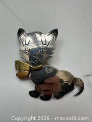 MaxSold Auction: Large sterling silver cat brooch - Oshawa (Ontario, Canada) SELLER MANAGED Estate Sale Online Auction -  Maddock