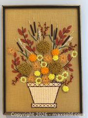 MaxSold Auction: vintage 1970s Paragon "Fall Bouquet" crewel embroidery picture  - Oshawa (Ontario, Canada) SELLER MANAGED Estate Sale Online Auction -  Maddock Drive