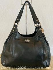 MaxSold Auction: Vintage Coach Madison Black Handbag Leather  - Oshawa (Ontario, Canada) SELLER MANAGED Estate Sale Online Auction -  Maddock Drive