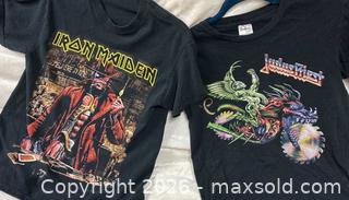 MaxSold Auction: 2 Heavy metal Rock And Roll band T-Shirts - Idaho Springs (Colorado, USA) PARTNER MANAGED Estate Sale Online Auction - Idaho Street