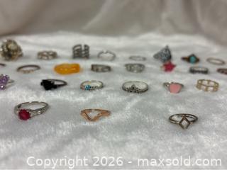 MaxSold Auction: 35 Fantasy Rings Random sizes / shapes - Idaho Springs (Colorado, USA) PARTNER MANAGED Estate Sale Online Auction - Idaho Street