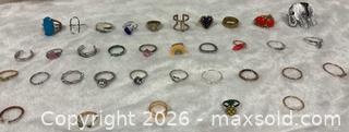 MaxSold Auction: 35 Fantasy Rings Random sizes / shapes - Idaho Springs (Colorado, USA) PARTNER MANAGED Estate Sale Online Auction - Idaho Street