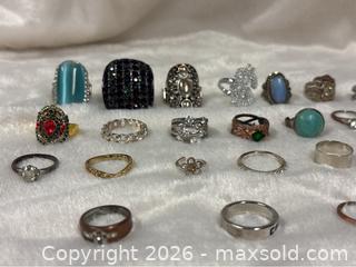 MaxSold Auction: 35 Fantasy Rings Random sizes / shapes - Idaho Springs (Colorado, USA) PARTNER MANAGED Estate Sale Online Auction - Idaho Street