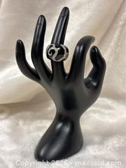 MaxSold Auction: 925 Sterling silver Black Enamel Ring - Idaho Springs (Colorado, USA) PARTNER MANAGED Estate Sale Online Auction - Idaho Street