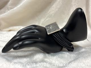 MaxSold Auction: 925 Sterling Silver & Leather Bracelet - Idaho Springs (Colorado, USA) PARTNER MANAGED Estate Sale Online Auction - Idaho Street