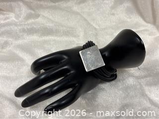 MaxSold Auction: 925 Sterling Silver & Leather Bracelet - Idaho Springs (Colorado, USA) PARTNER MANAGED Estate Sale Online Auction - Idaho Street