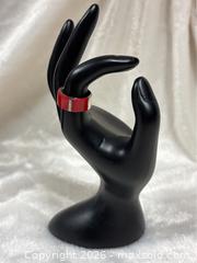 MaxSold Auction: 925 Sterling Silver Red Coral Ring - Idaho Springs (Colorado, USA) PARTNER MANAGED Estate Sale Online Auction - Idaho Street