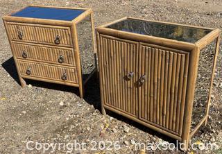 MaxSold Auction: Bamboo & Mirror Furniture -- Dresser And Cabinet - Idaho Springs (Colorado, USA) PARTNER MANAGED Estate Sale Online Auction - Idaho Street