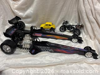 MaxSold Auction: Collectors Dragster Toys VW BUG CBR Honda Motorcycle model toys - Idaho Springs (Colorado, USA) PARTNER MANAGED Estate Sale Online Auction - Idaho Street