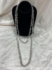 MaxSold Auction: Grey Baroque pearl necklace 38 inches long - Idaho Springs (Colorado, USA) PARTNER MANAGED Estate Sale Online Auction - Idaho Street