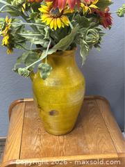 MaxSold Auction: Large Sunflower Yellow Vase with Sunflower - Idaho Springs (Colorado, USA) PARTNER MANAGED Estate Sale Online Auction - Idaho Street