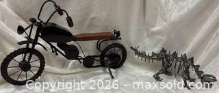 MaxSold Auction: Metal Collectibles Bicycle And Dinosaur - Idaho Springs (Colorado, USA) PARTNER MANAGED Estate Sale Online Auction - Idaho Street