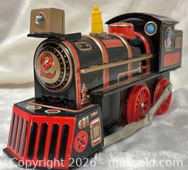 MaxSold Auction: METAL Train Collectible Vintage Tinplate Toy Town Shinsei Mighty Express Train Japan  - Idaho Springs (Colorado, USA) PARTNER MANAGED Estate Sale Online Auction - Idaho Street
