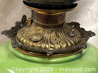 MaxSold Auction: Outstanding Gone with the Wind Oil Lamp with ROSES  - Idaho Springs (Colorado, USA) PARTNER MANAGED Estate Sale Online Auction - Idaho Street